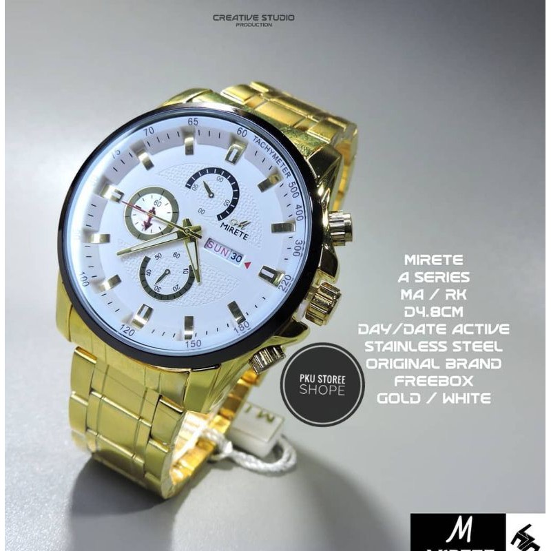 JAM TANGAN MIRETE SERIESS TERBARU SIMPLE IGH QUALITY