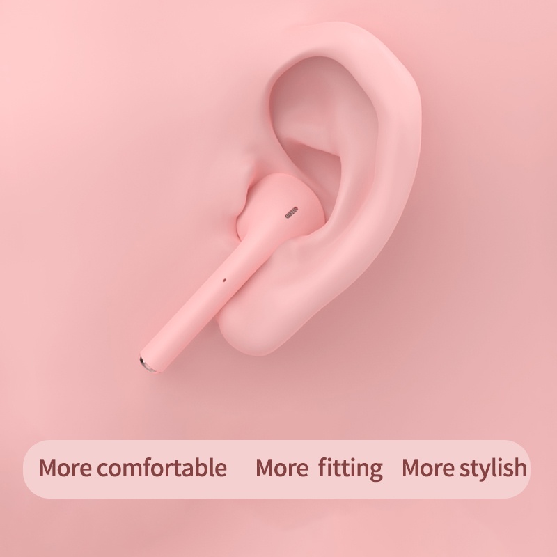 9 Colourful I12 Headset Bluetooth 5.0  Wireless Earphone TWS Earbud Kontrol Sentuh Nirkabel Frosted Feel Stereo