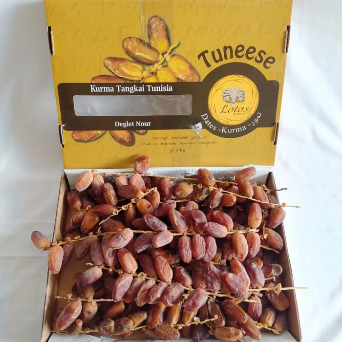 

Terbatas - Kurma Tuneese 2Kg/ Kurma Tuneese Tangkai/ Tunis Tangkai