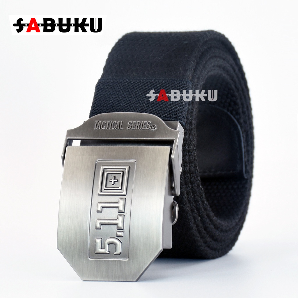 Ikat Pinggang Gesper Pria Kanvas Jepit Polos Sabuk Canvas Tactical 511 Fashion Men Belt - 157