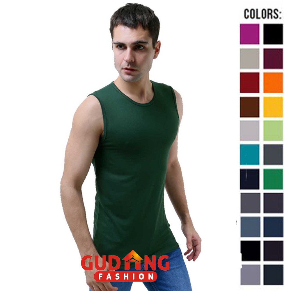 Singlet Polos Cowok / Pakaian Dalam / Singlet - Banyak Pilihan Warna Fitness (COMB)