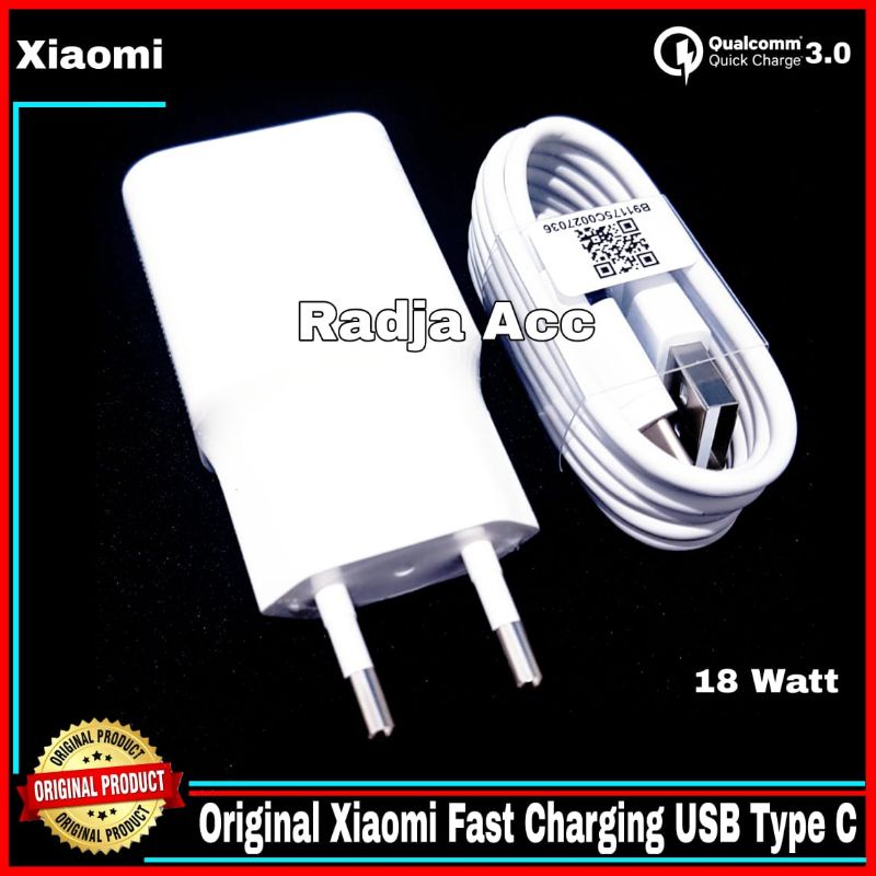 Charger Xiaomi Redmi Note 7 Note 7 Pro Note 8 Note 8 Pro Original 100% Fast Charging USB Type C