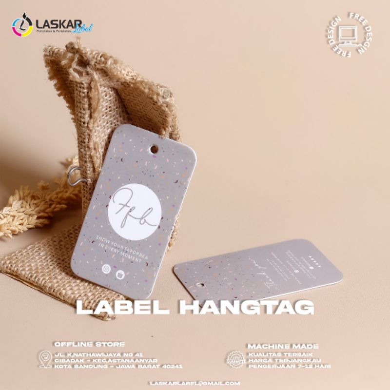 free desain!! hangtag tebal 700gsm hangtag premium