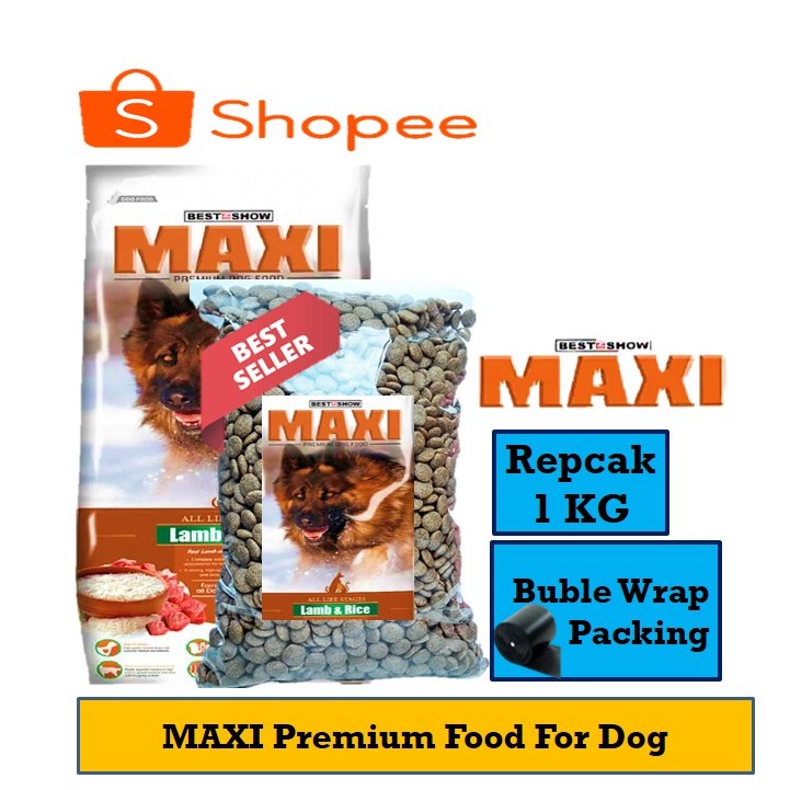 Makanan Anjing Dog Food MAXI Dog Premium 1 Kg