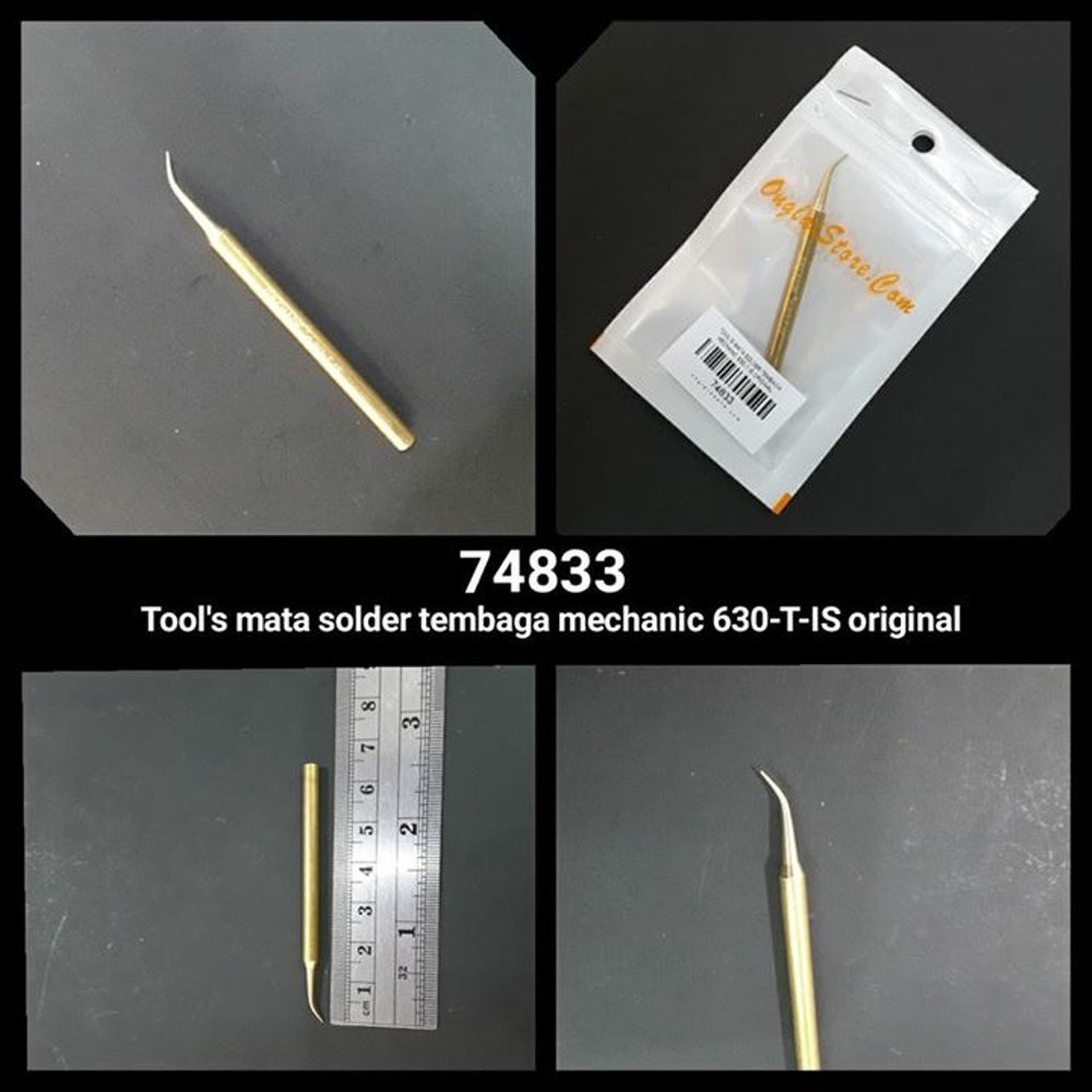 Mata Solder Tembaga Mechanic 630-TJS Bengkok Original