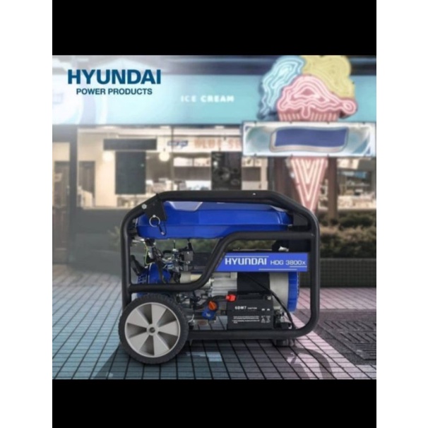 genset hyundai 3000 watt double starter hyundai hdg3800x