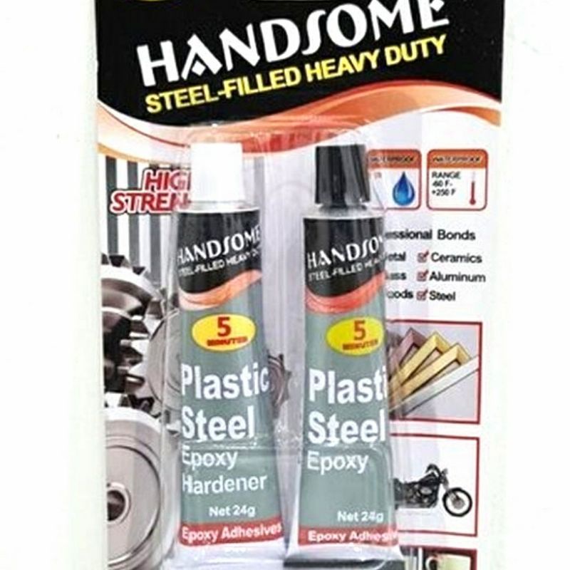 

LEM EPOXY HANDSOME 5 MENIT 1PACK ISI 2PCS