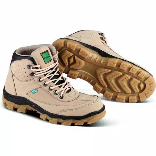 PENTATONIC DARKBROWN | AKEEL x REYL | Sepatu Boots Kulit Kasual Pria (Safety)