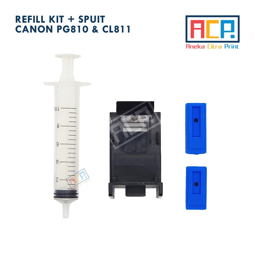 Refill Tool Kit Sedot Tinta Cartridge Canon 810 811 + Spuit 10 ML