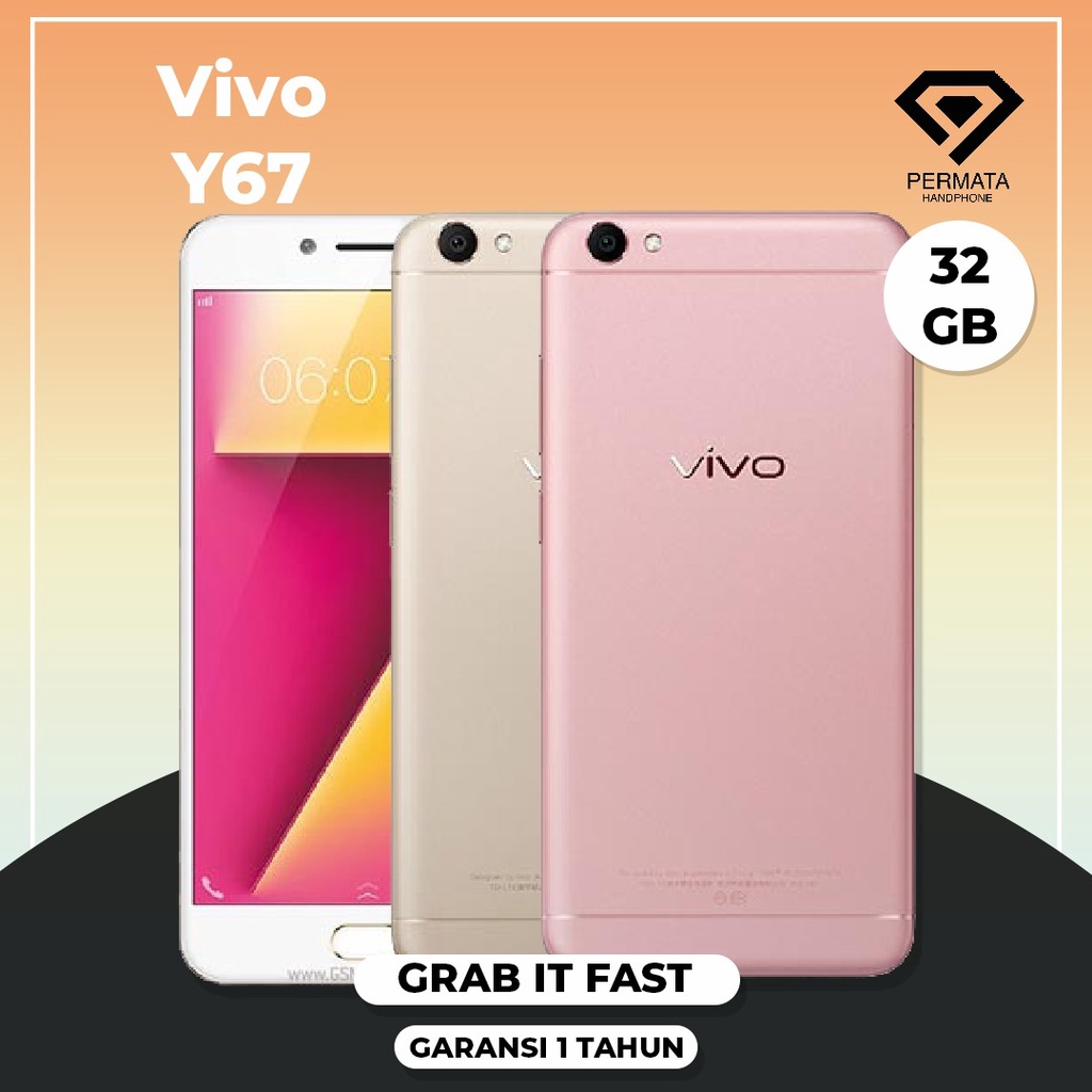 VIVO Y67 4/32GB GARANSI 1 BULAN SIM ALL OPERATOR IMEI AMAN