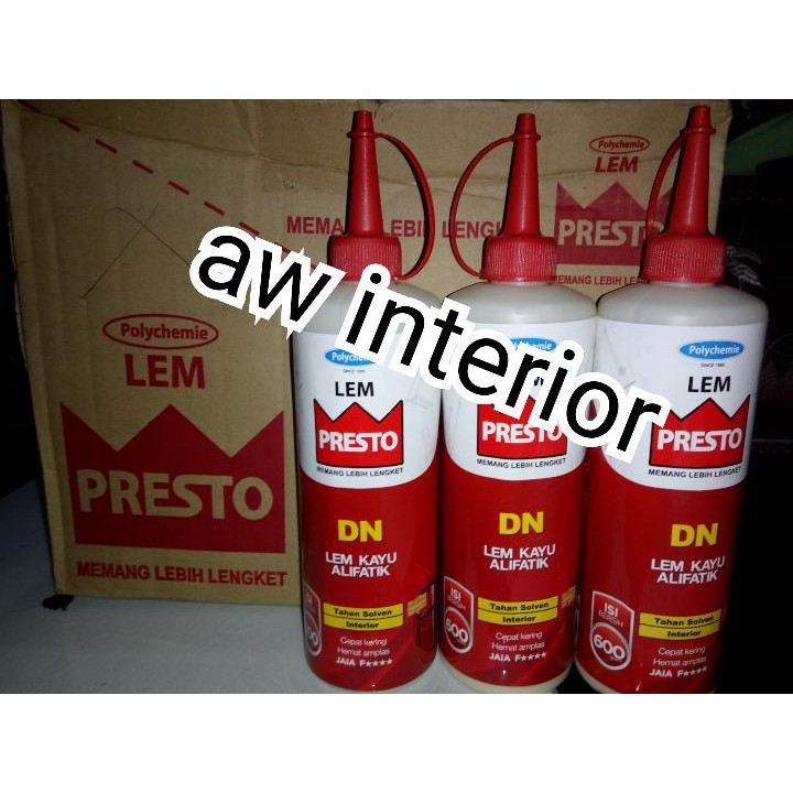 Lem Presto DN botol lem kayu hpl mdf triplek kerajinan gitar bass alat musik