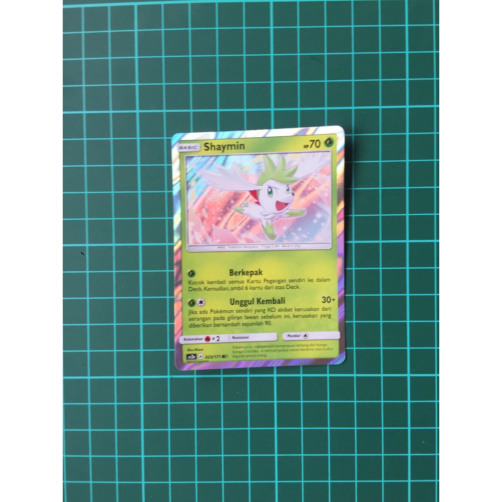 Shaymin Foil Kartu Pokemon TCG Indonesia