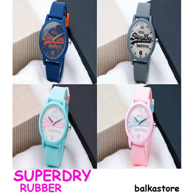 Jam Tangan Wanita Superdry Rubber