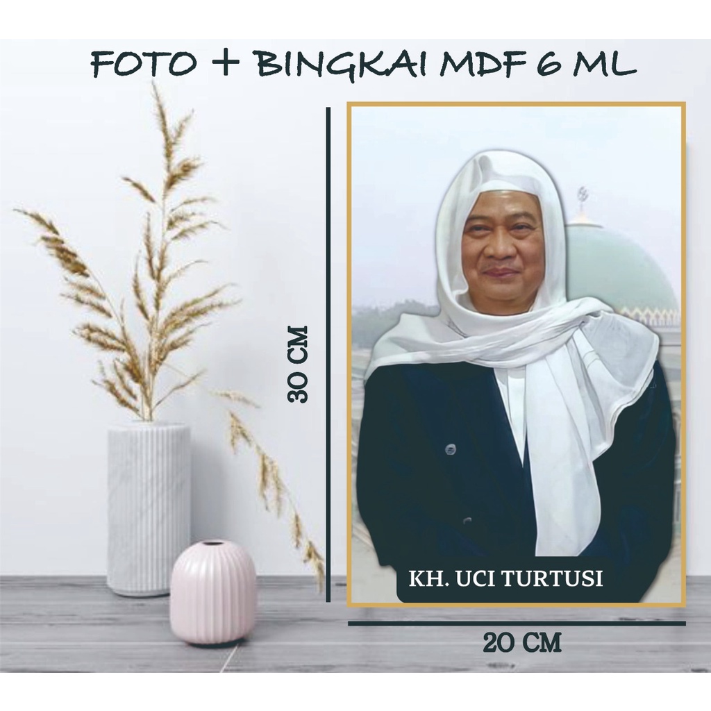 Foto Habaib Foto Habib Foto Ulama Foto Kiai Plus Bingkai MDF 20 X 30