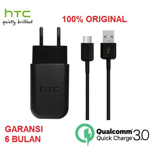 Charger HTC Fast Charger Usb C/ type C P5000-EU Qualcomm 3.0 with USB type-C ori100%