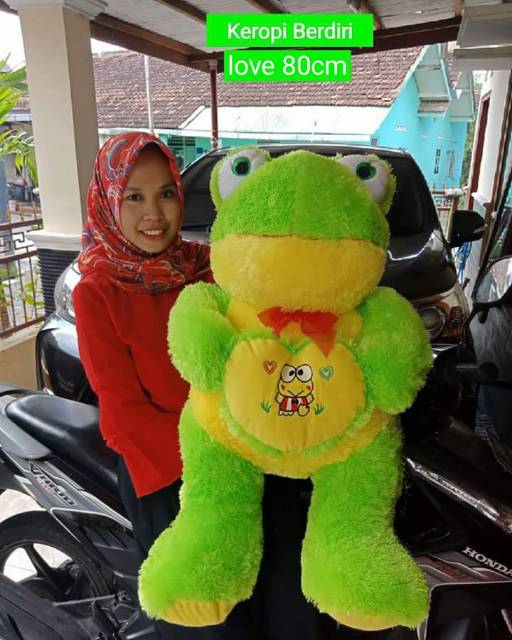 Boneka keropi love jumbo 85cm