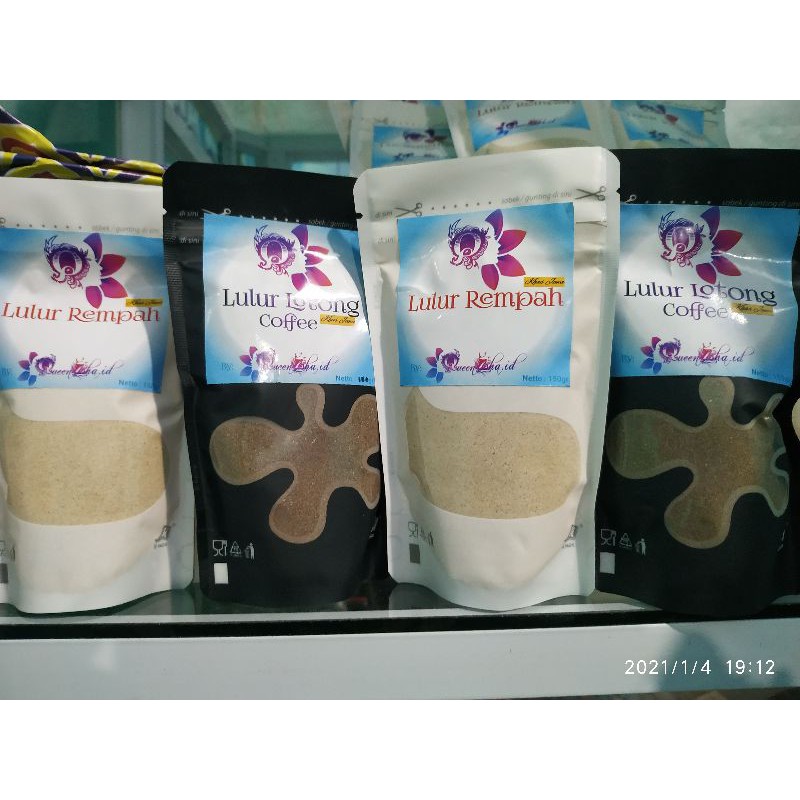 paket lulur pemutih (lulur lottong +lulur rempah)