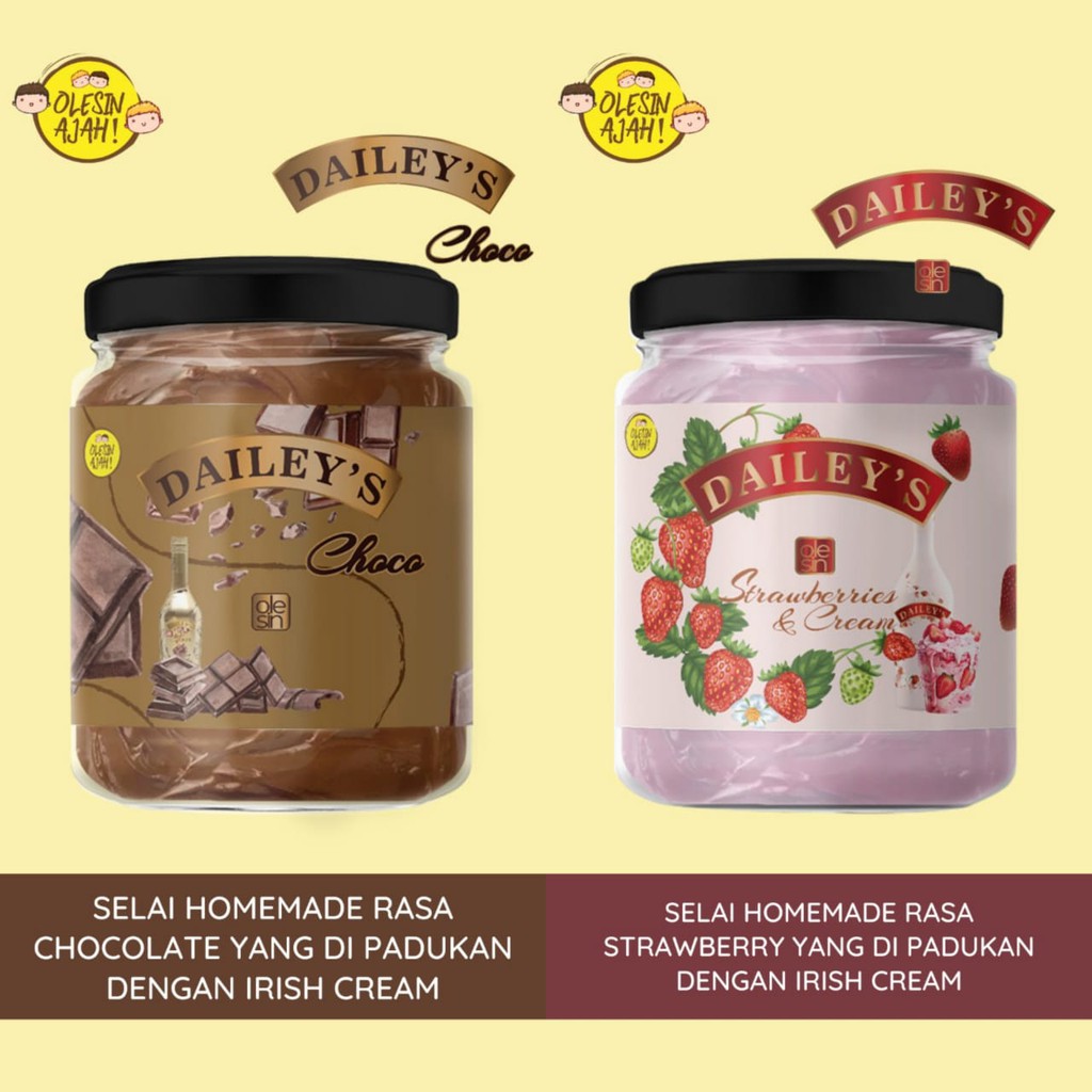 

Promo OlesinAjah Selai Dailey's Choco 200Gr + Dailey's Strawberries 200Gr