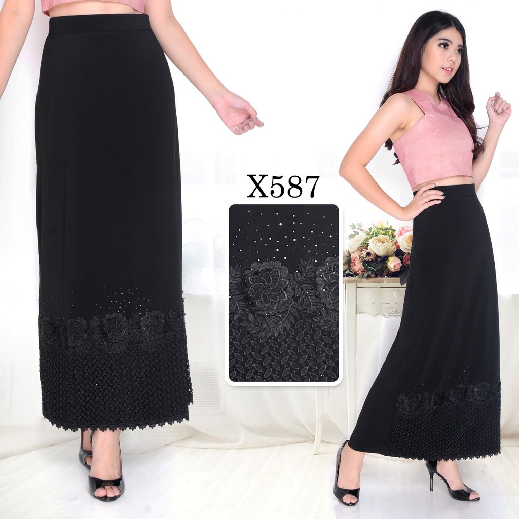 Rok Panjang Brokat IMPORT #9