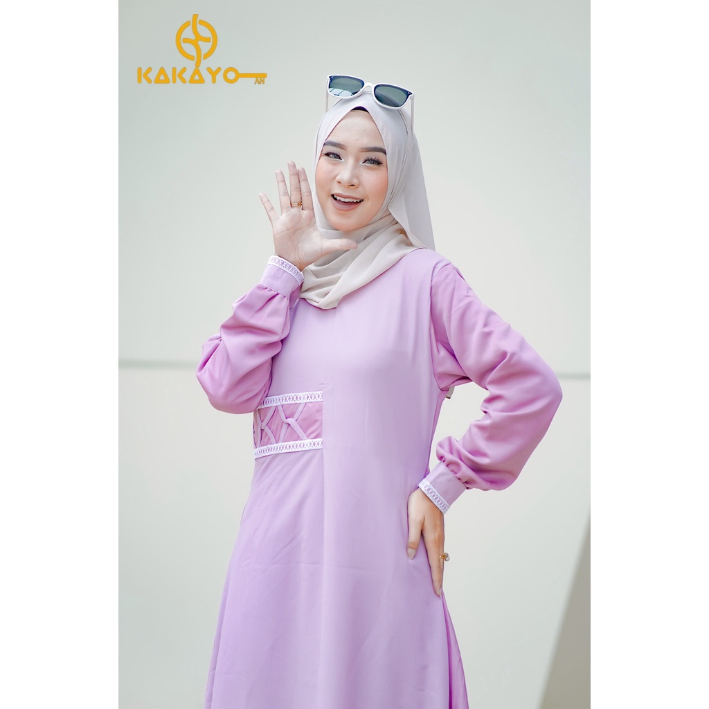 Gamis dewasa /Baju lebaran/baju gamis kekinian dari Kakayo