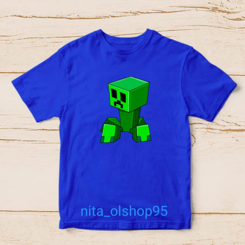 baju minicraft kaos Minecraft zombie