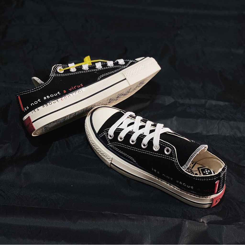 NoBrands Corjan Black White Low (Corona Jancok)