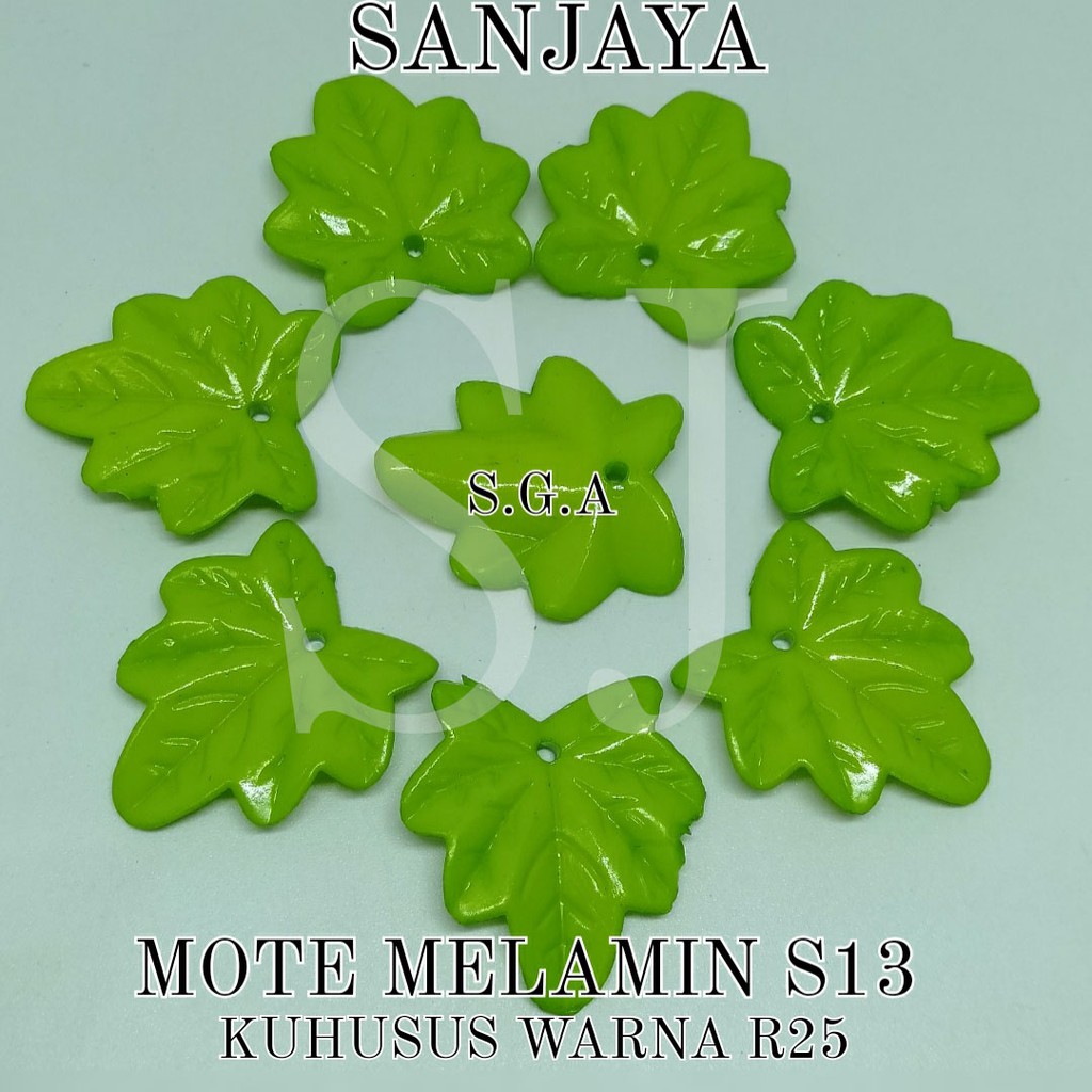MOTE MELAMIN / MANIK DAUN / MANIK MELAMIN DAUN / MOTE MELAMIN DAUN S13 R25