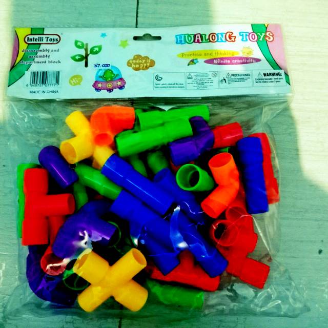 LEGO puzzle block pipa mainan edukasi anak
