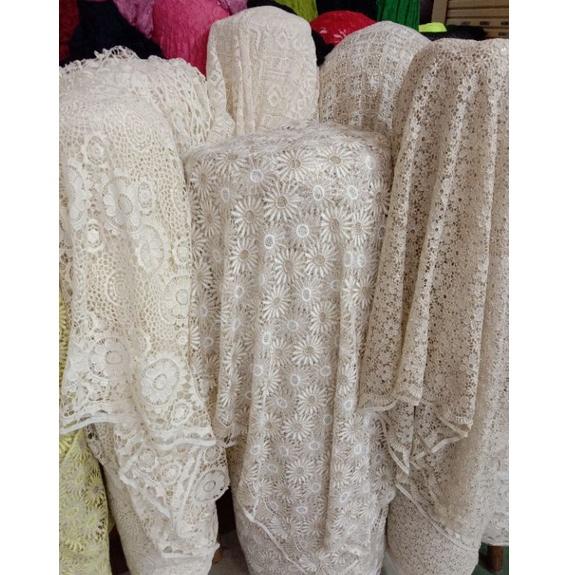 STAR BRANDS kain/bahan brokat katun prada / brokat prada ,,