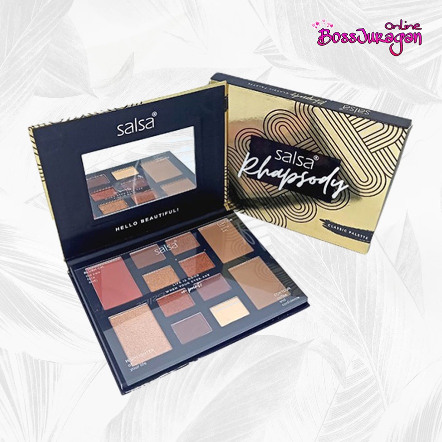 (BOSS) (BPOM) SALSA Rhapsody Classic Amber Palette - Salsa Eyeshadow Rhapsody Palette