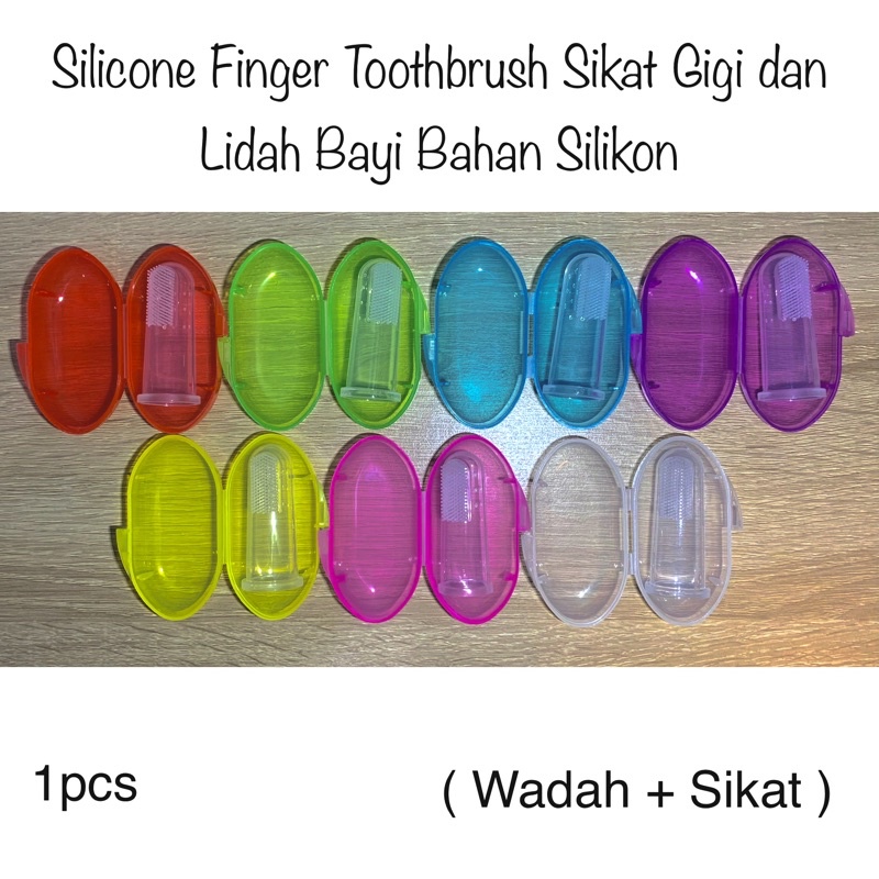 Silicone Finger Toothbrush Sikat Gigi dan Lidah Bayi Bahan Silikon