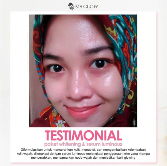 Paket Whitening + Serum Luminous MS GLOW.