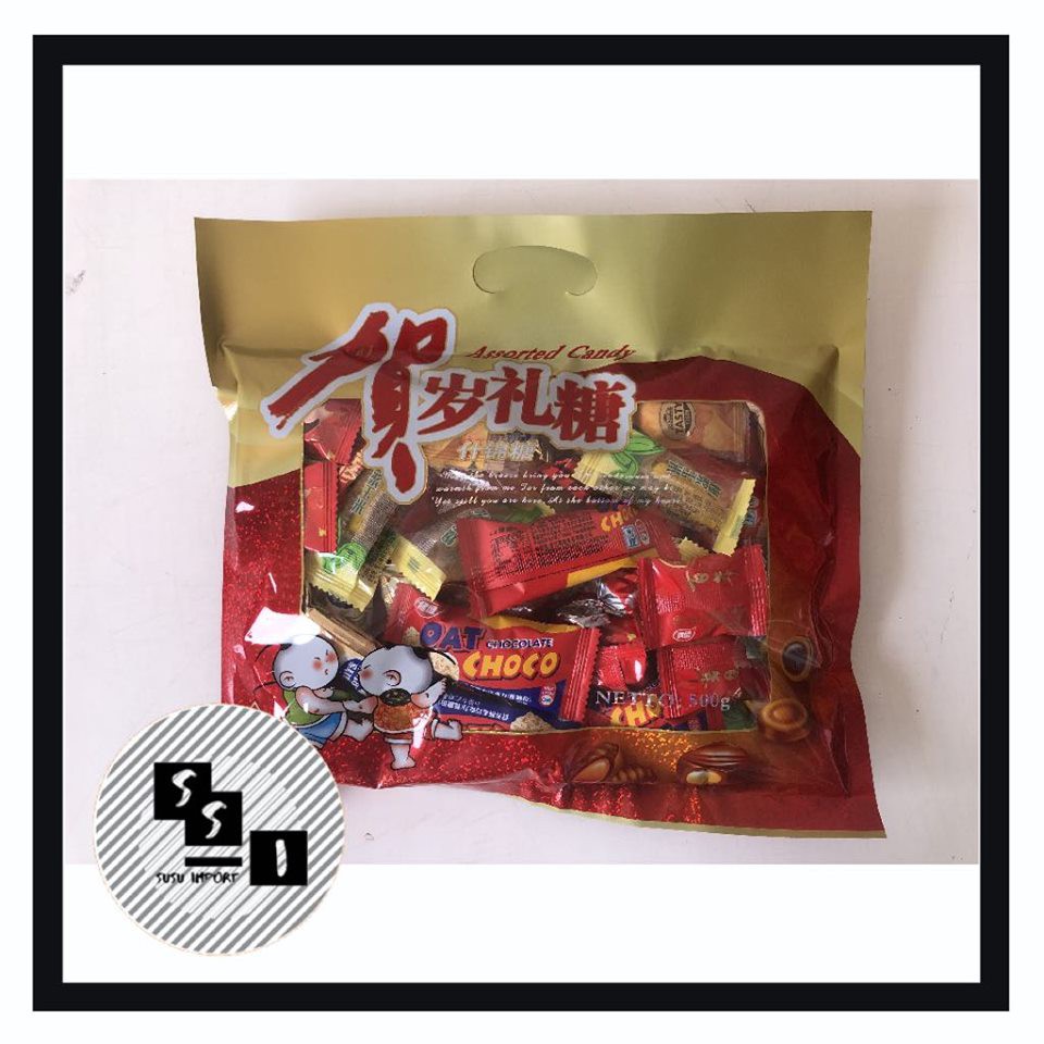 

Assorted Candy "penguin Brand"/ Permen Aneka Rasa/ New Year Candy 500g