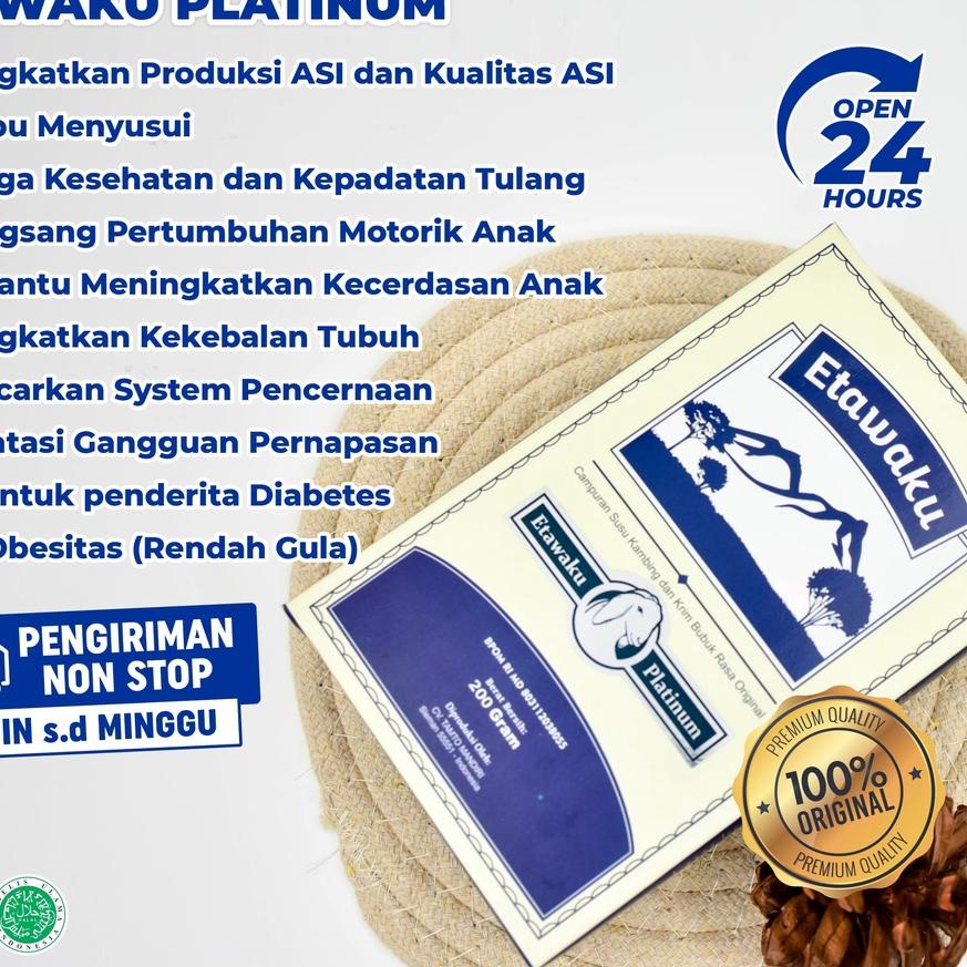

Langsung Kirim ✦ Etawaku Platinum - Susu Kambing Etawa dan Krimer Redakan Sesak Nafas Bubuk Asi Booster Mengatasi Gangguan Pernapasan Pernafasan Meningkatkan Imunitas Tubuh Daya Tahan Tubuh Isi 200gr**