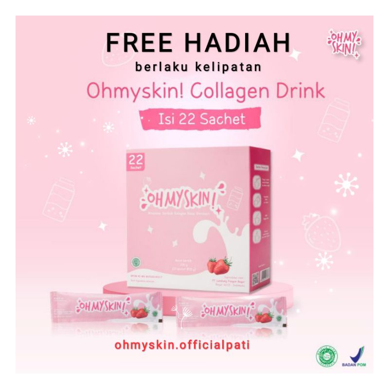 collagen drink ohmyskin isi 22 (free gift)