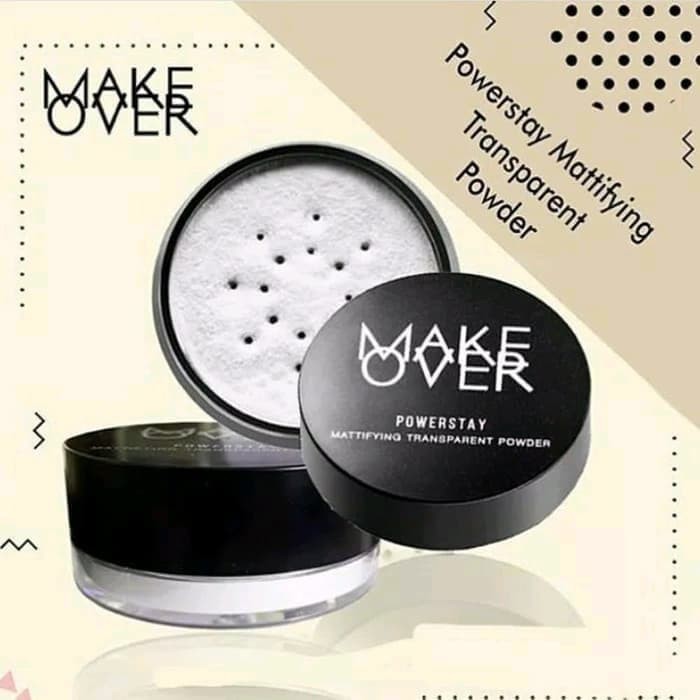 ★ BB ★ MAKE OVER Powerstay Mattifying Transparent Powder 11 g - Bedak Tabur | MakeOver Loose Powder