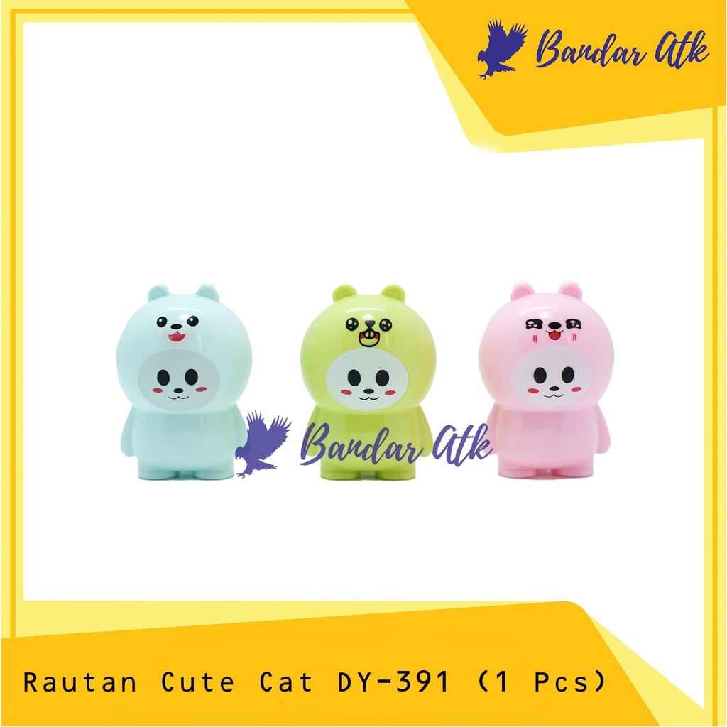 

RAUTAN SERUTAN SHARPENER CUTE CAT DY-391 [1 PCS]