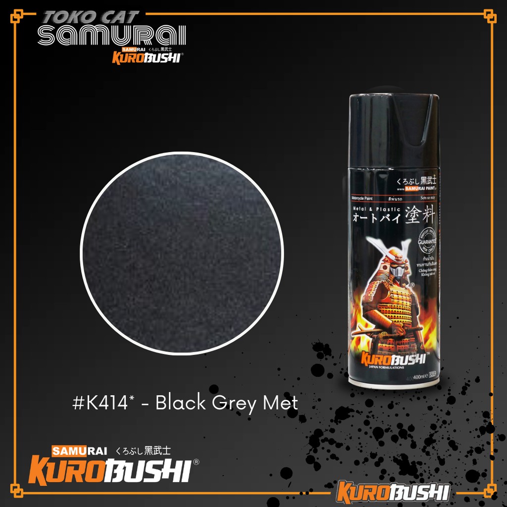 

Cat Samurai Paint K414 Black Grey Met (1 Star) 400 ml