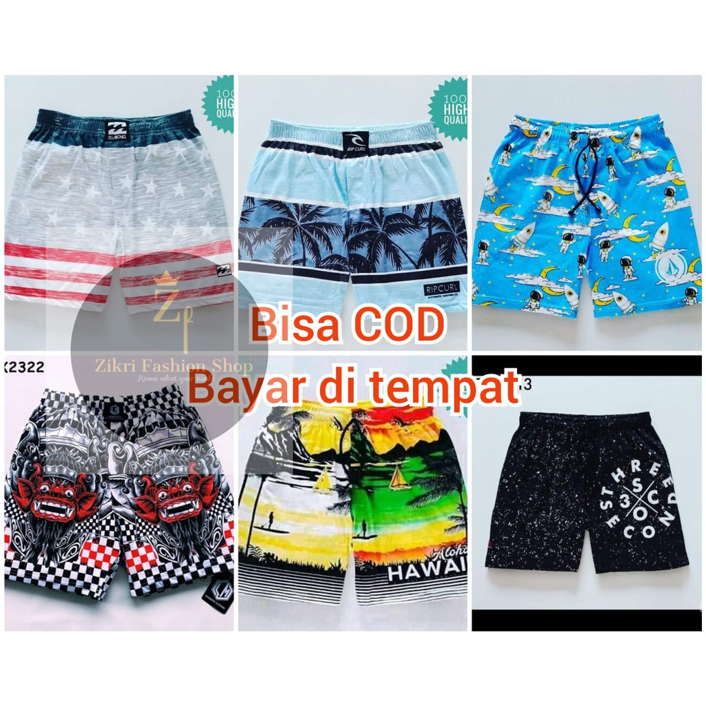 SURFWEAR CELANA Boxer PRIA MOTIF DISTRO FULLPRINT  SURFING