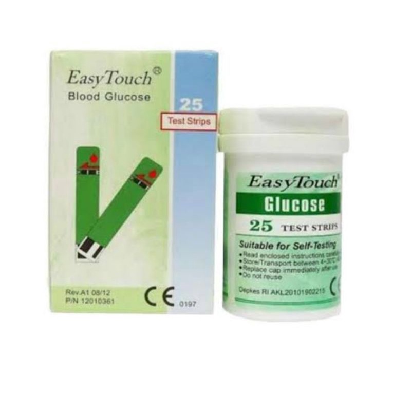 strip easy touch gula darah / refill glucose easy touch 25's