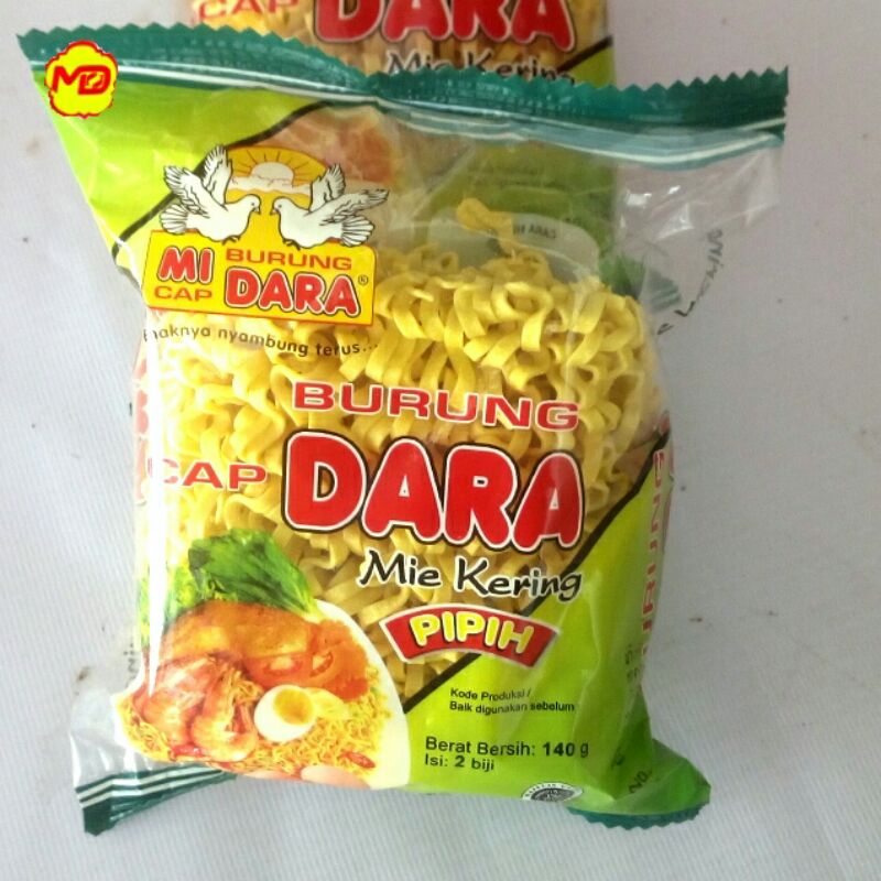 

Mi Mie cap Burung Dara Mie Kering Pipih 140 gram