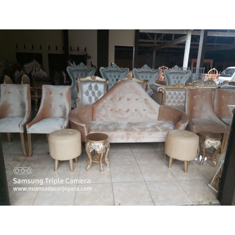 kursi pelaminan retro, kursi manten, kursi pelaminan