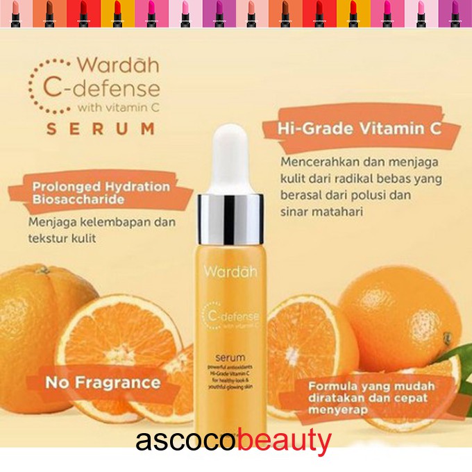 Wardah C-Defense Series | Serum Creamy Facial Face Wash Face Mist ✰ ascocobeauty ✰