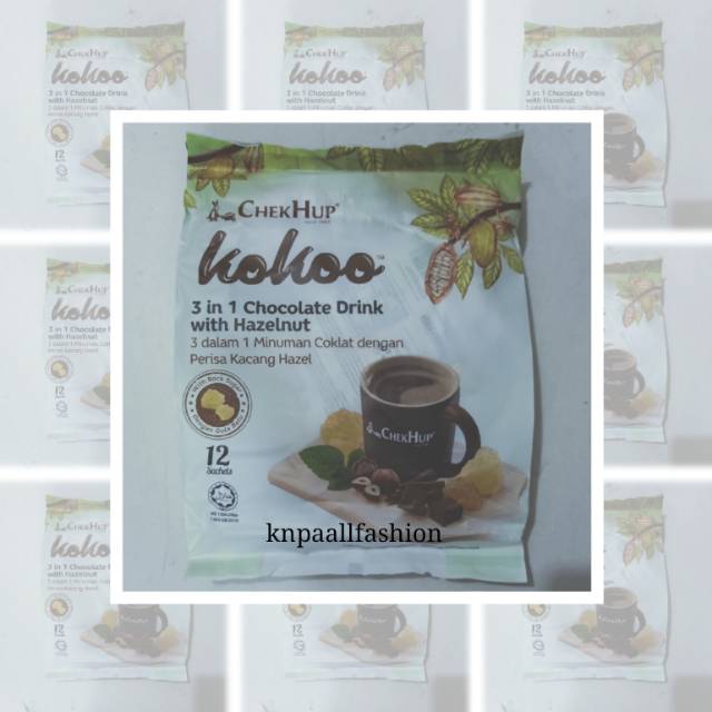 

Chek Hup 3in1 Koko Hot Chocolate with Hazelnut 40g x 12 sachets