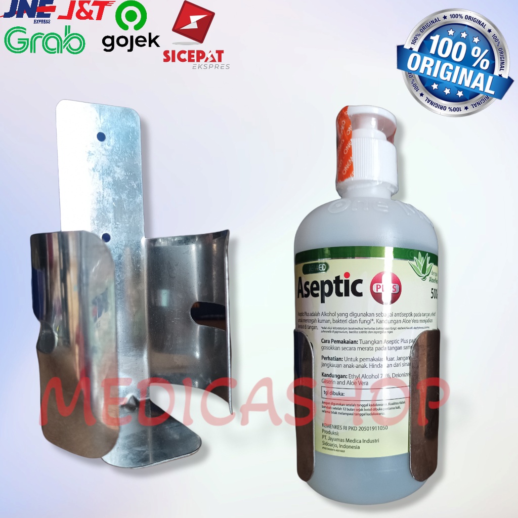 Bracket hand sanitizer besi