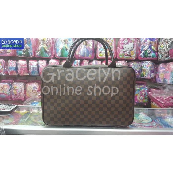 Tas Travel Bag Koper Dewasa Ukuran Besar LV Catur