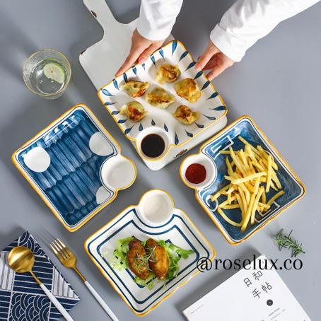 Piring dumpling 7.5 piring keramik murah piring unik piring lucu design korea jepang minimalis