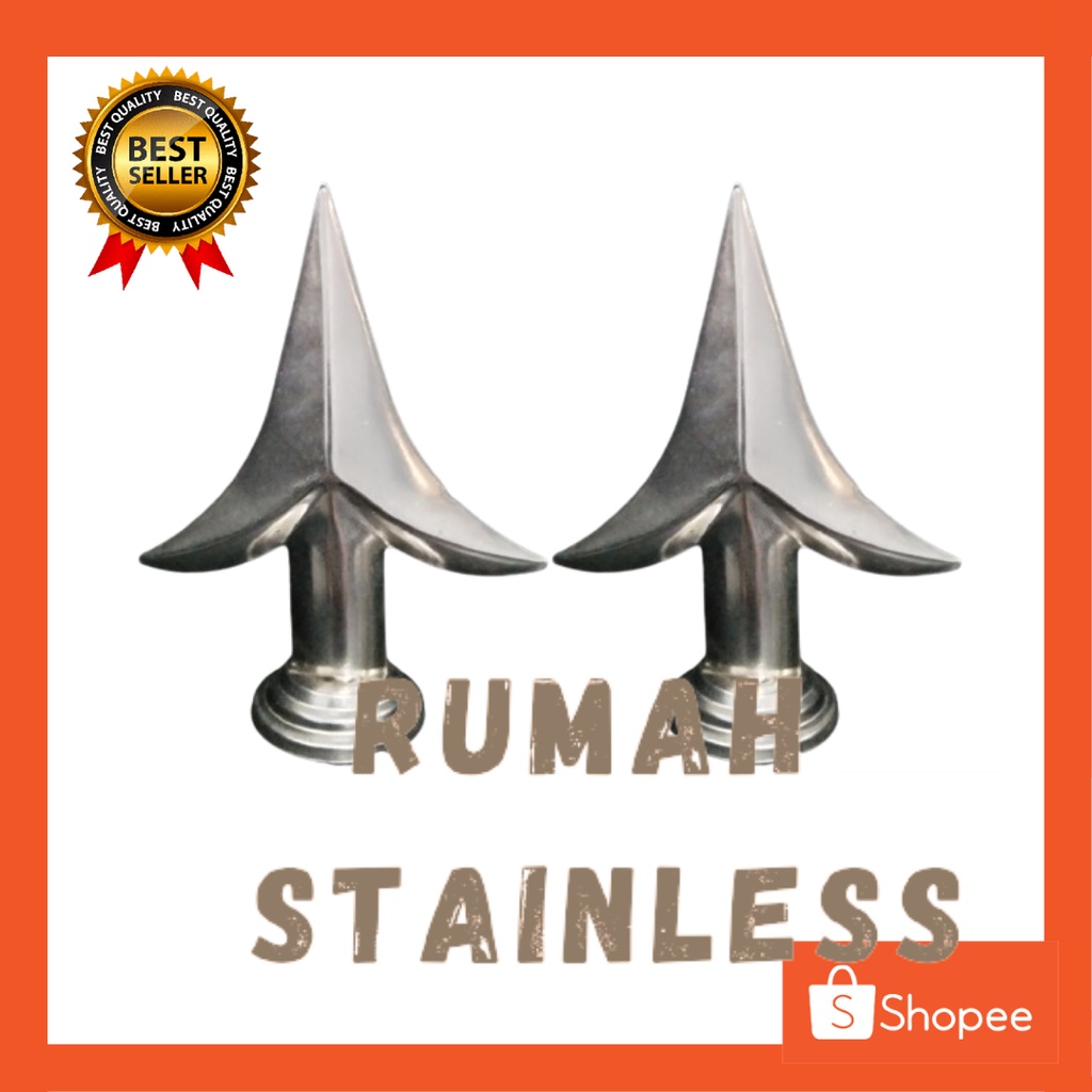 TOMBAK CEMARA STAINLESS ORNAMEN PAGAR