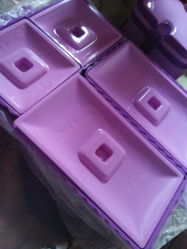 Rantang Makanan Purple / Tempat Makanan 3 Tingkat Gr3in1 - Tempat Bekal Makanan