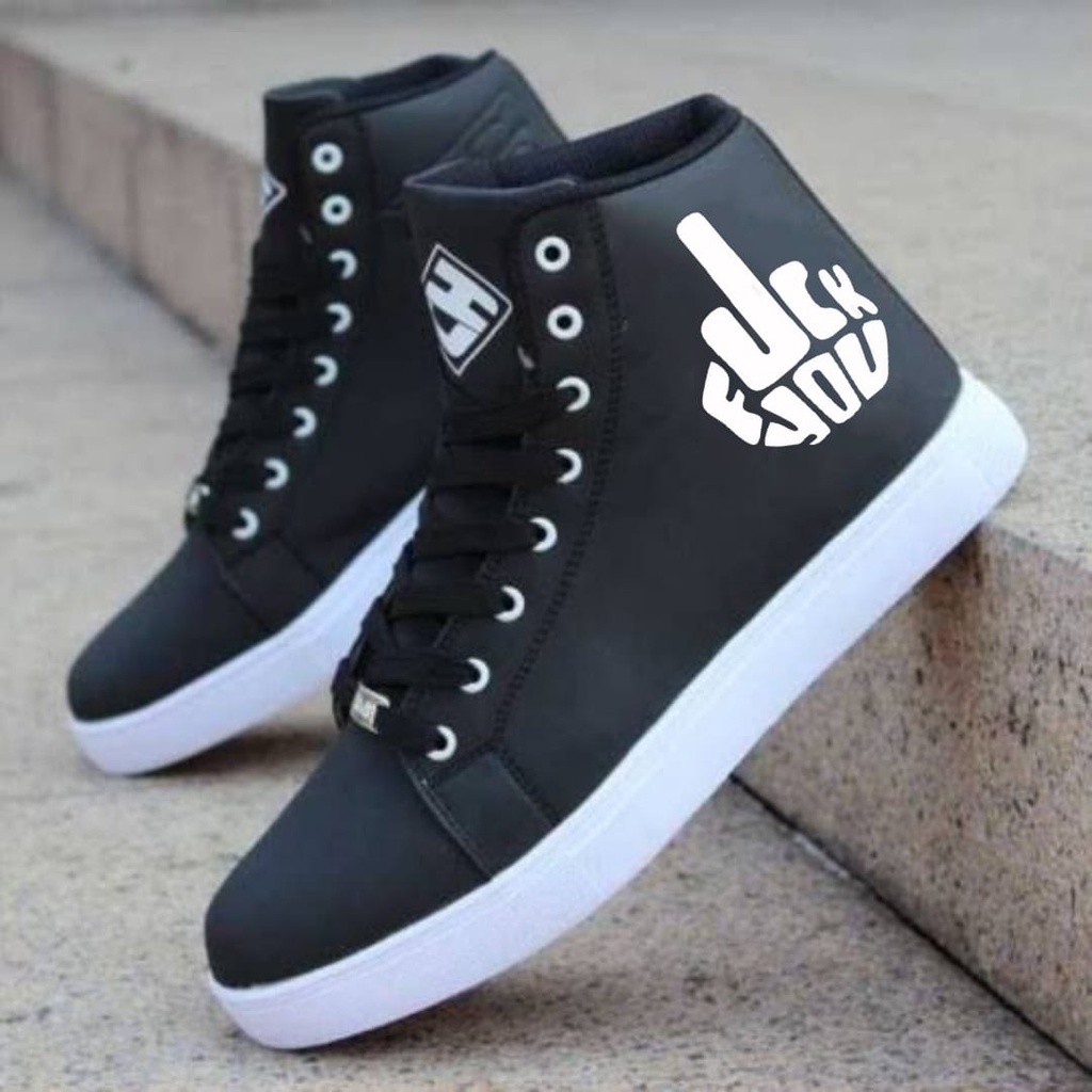 Original Sepatu Pria Semi Boots Korea Hard Sneakers